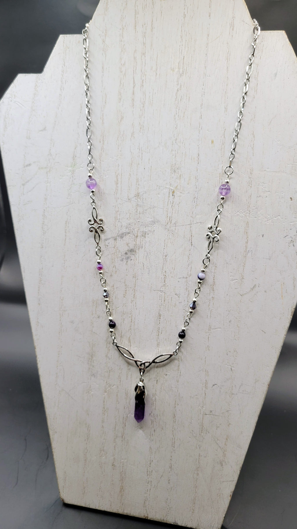Amethyst Celtic Knot Necklace