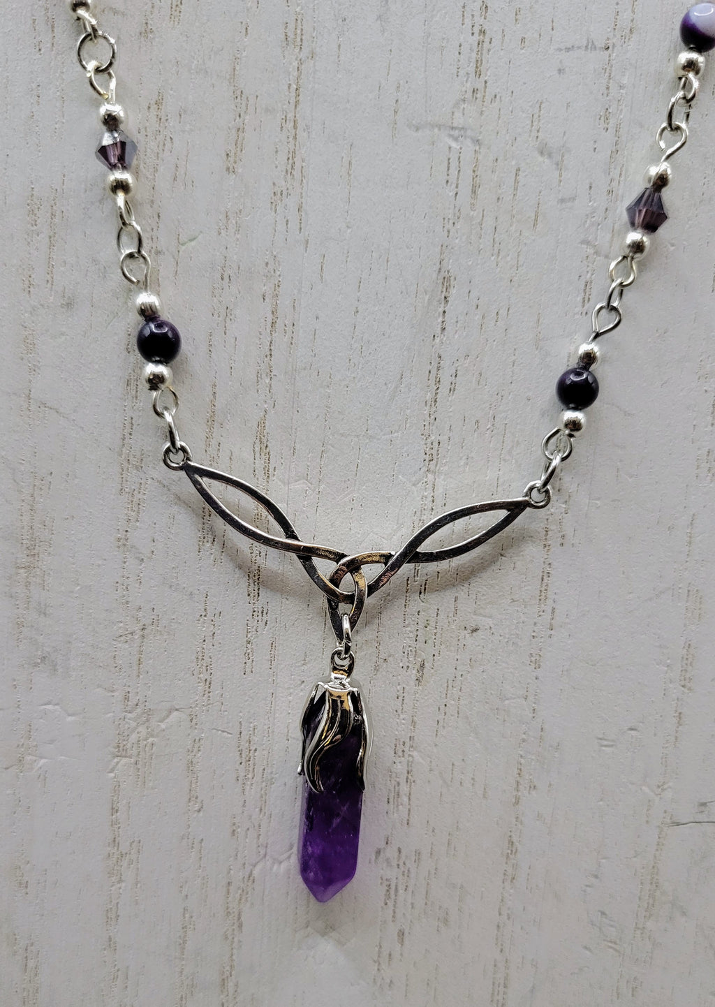 Amethyst Celtic Knot Necklace
