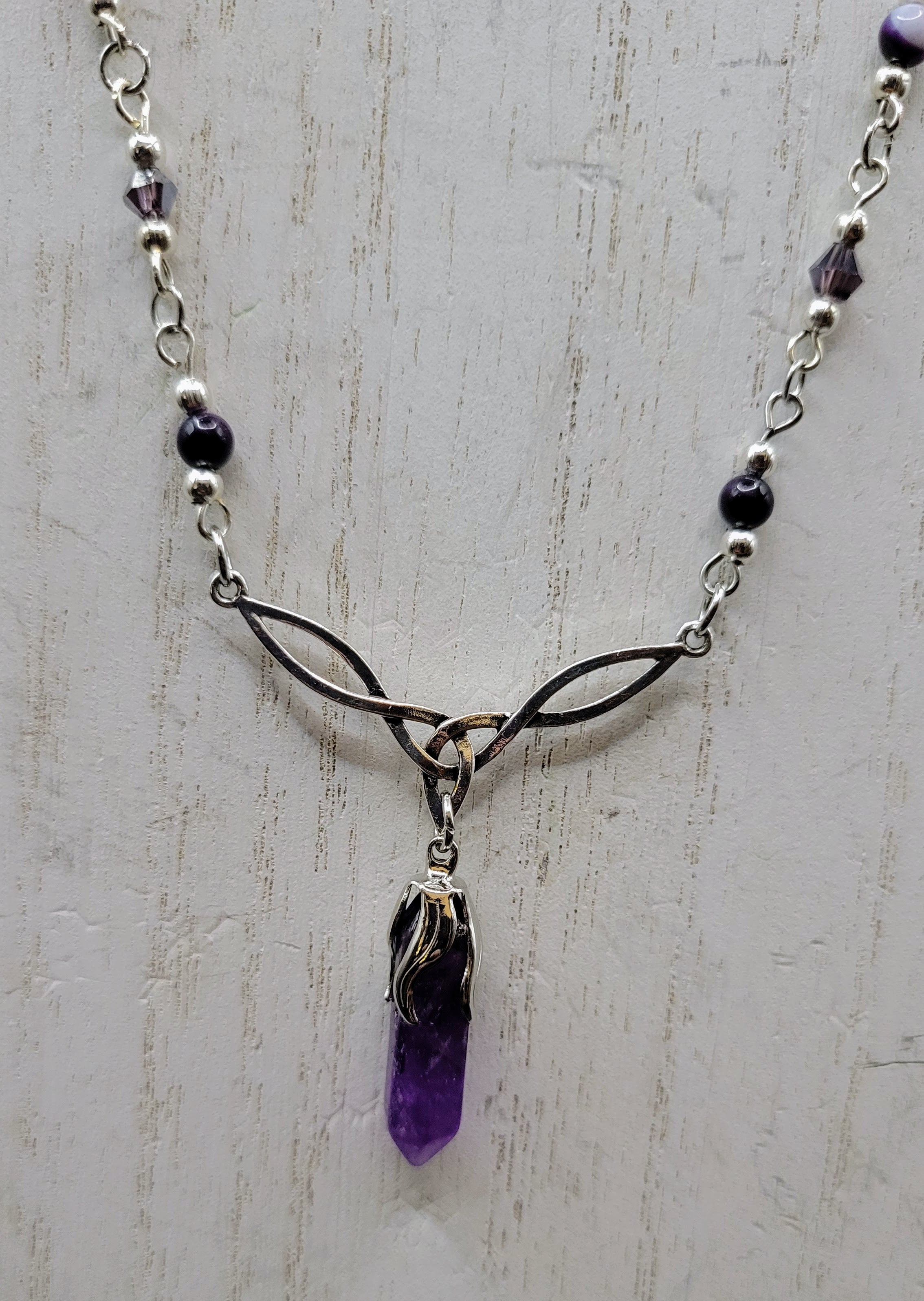 Amethyst Celtic Knot Necklace