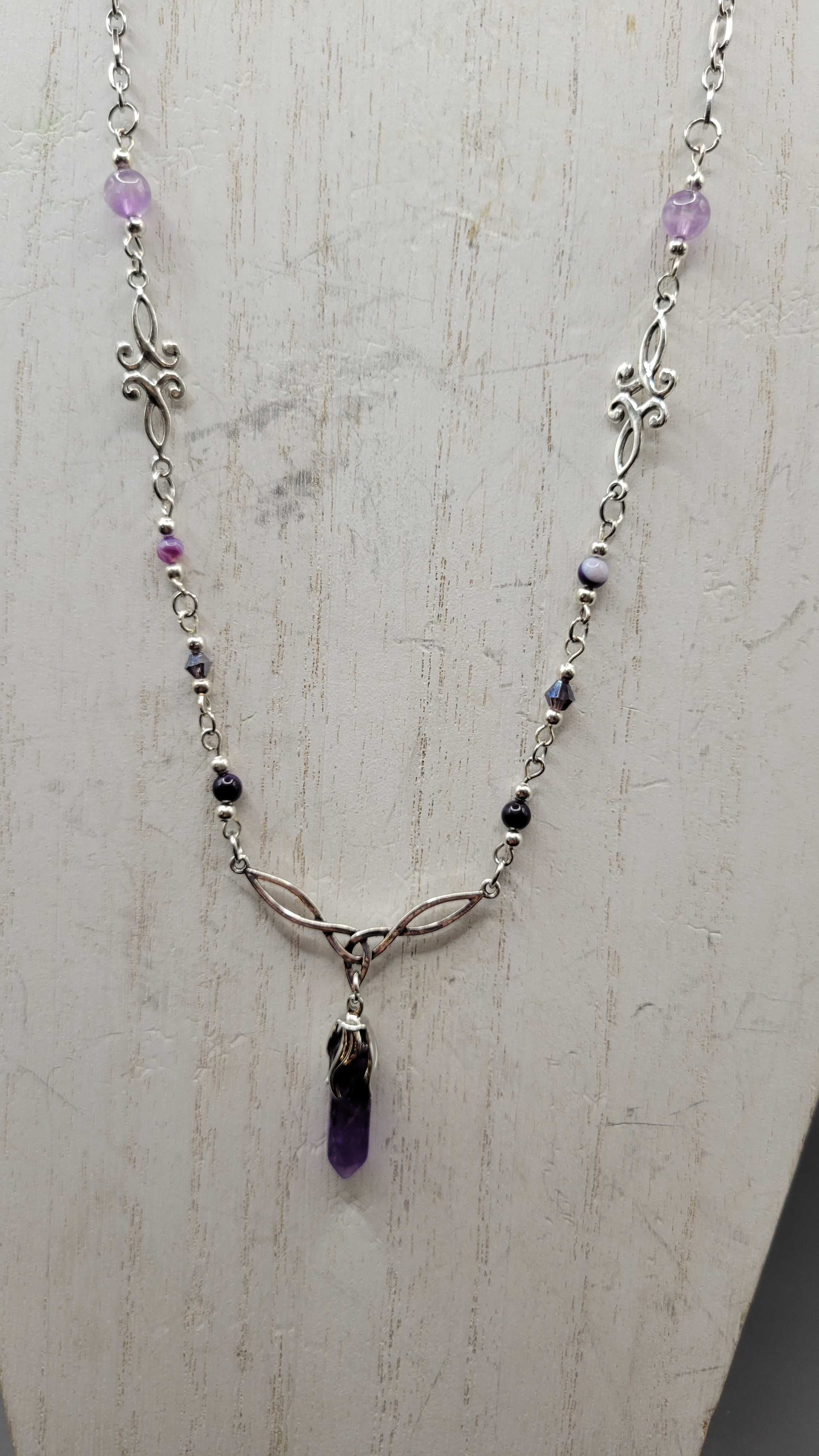Amethyst Celtic Knot Necklace