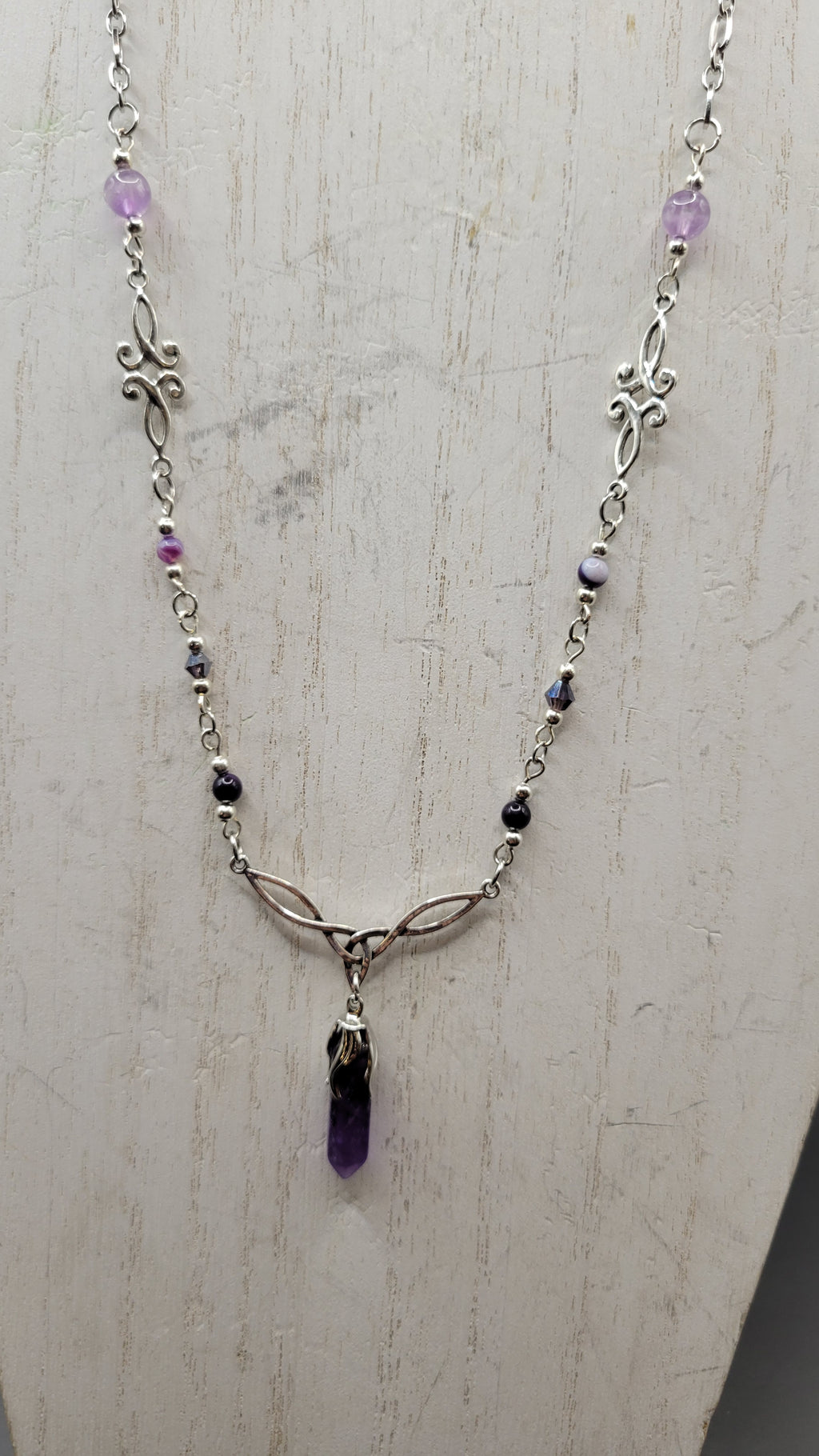 Amethyst Celtic Knot Necklace