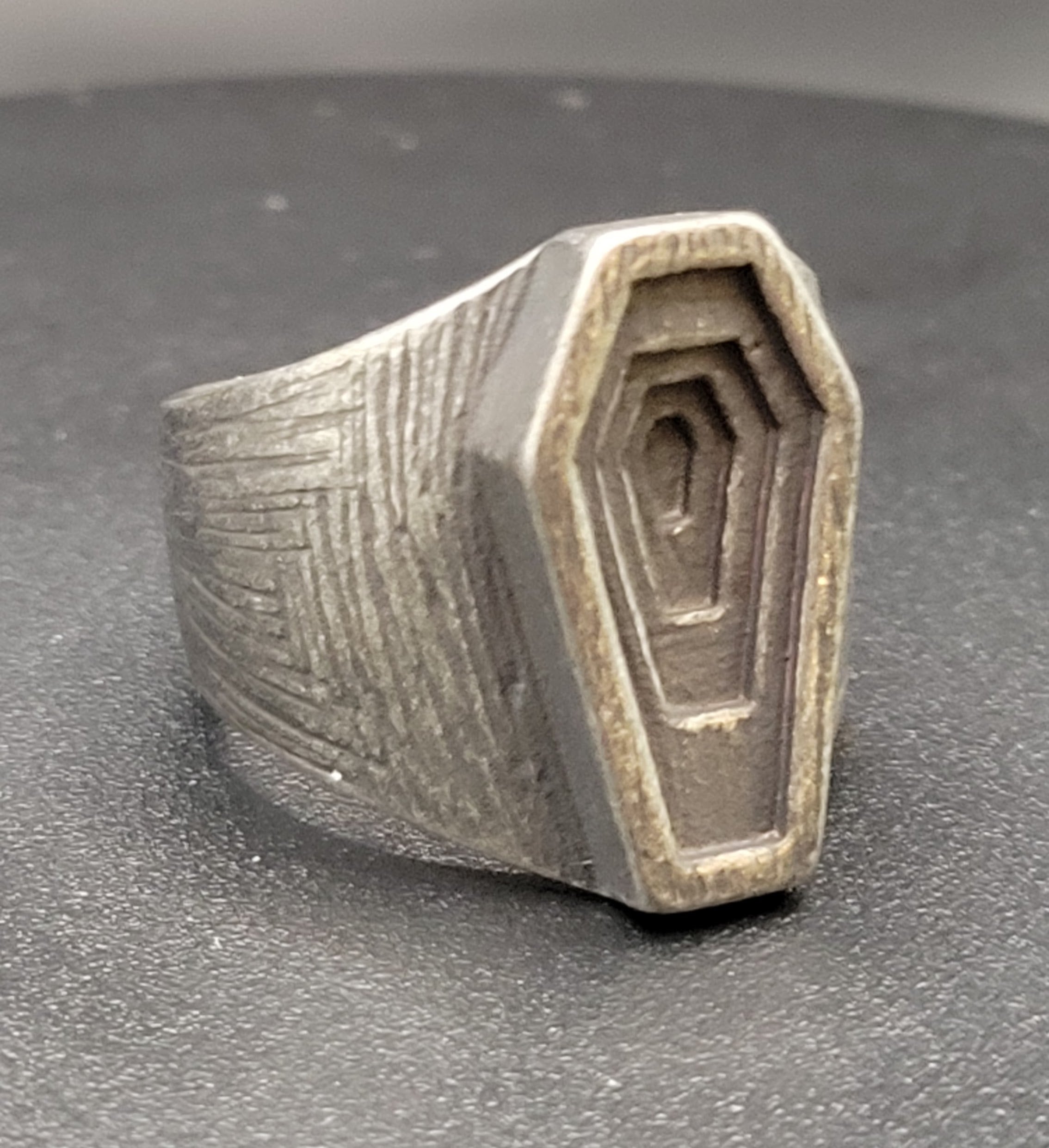 INFINATE COFFIN RING SZ 13