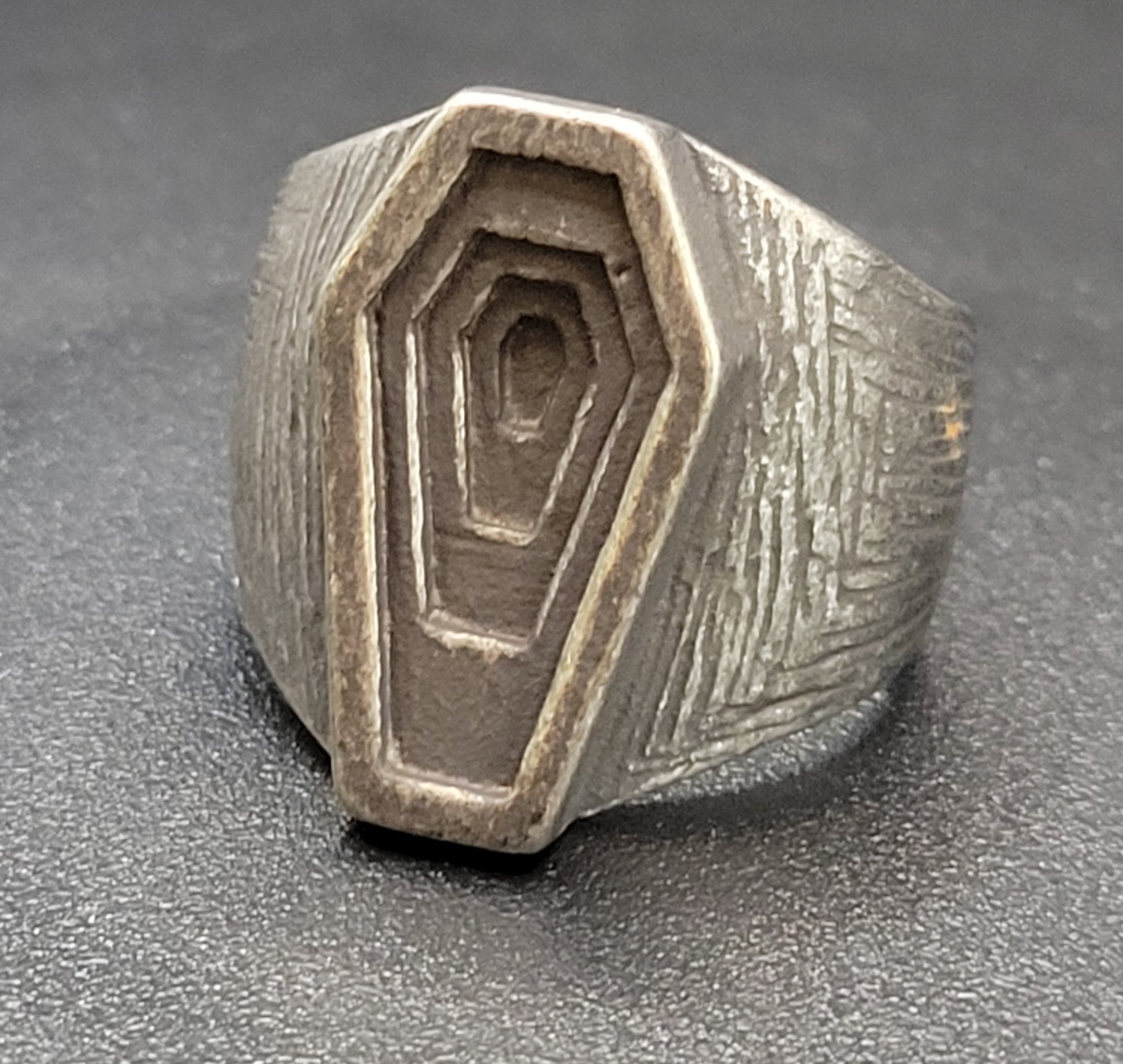 INFINATE COFFIN RING SZ 13