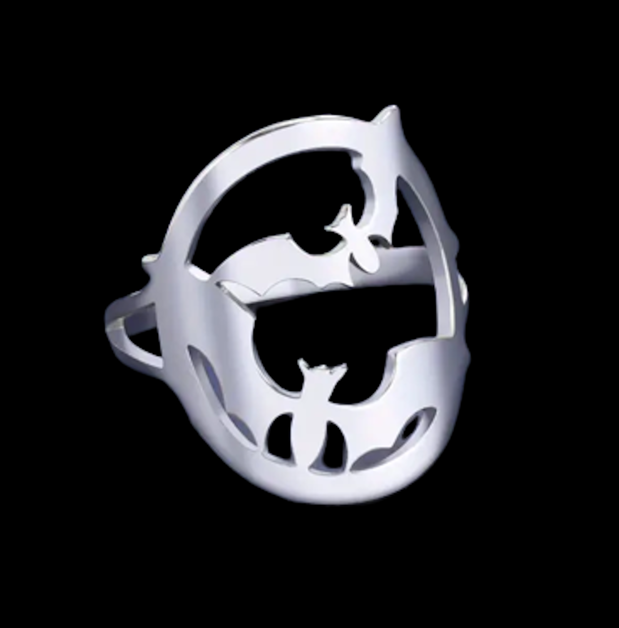 TWO BATS RING SZ 8