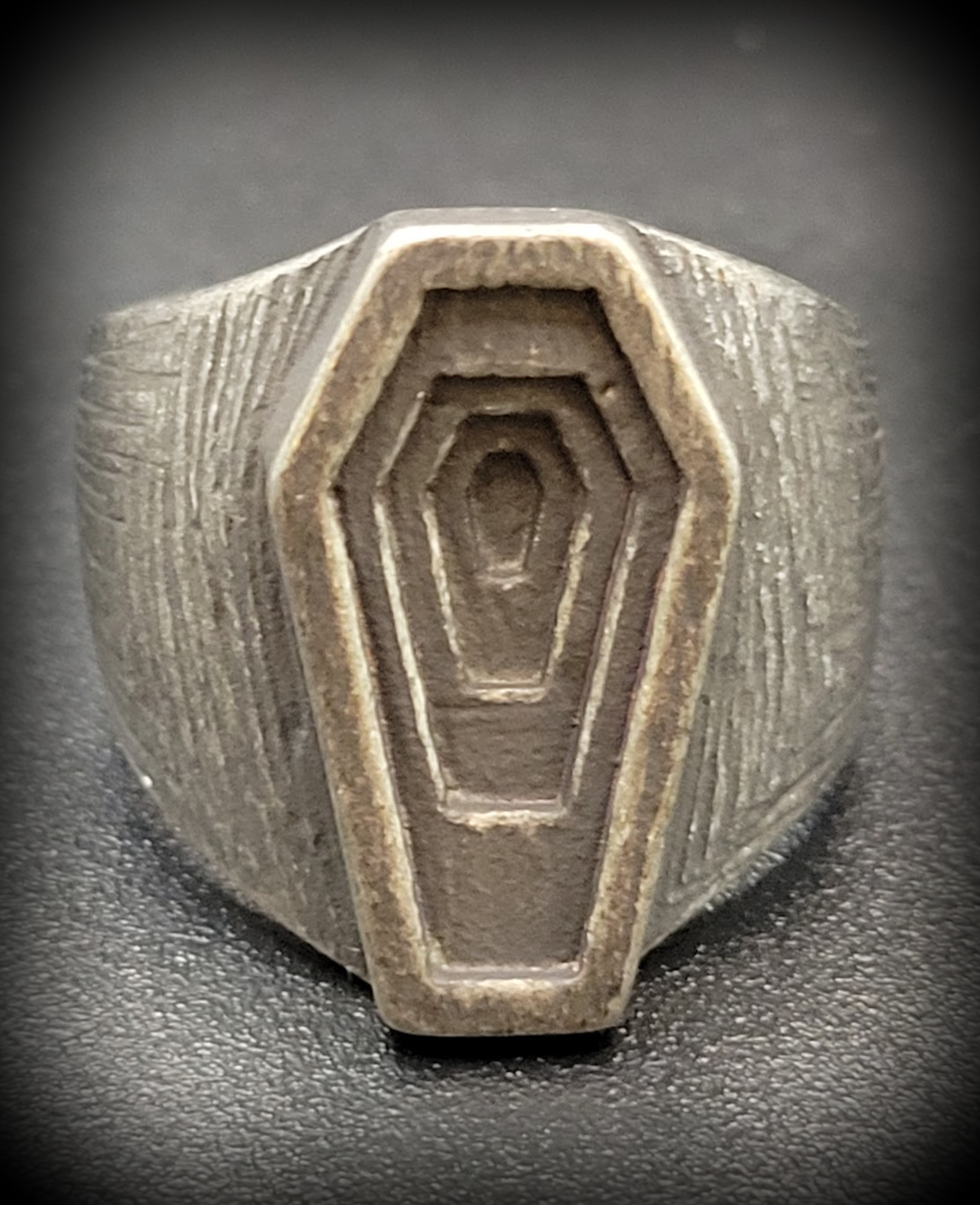 INFINATE COFFIN RING SZ 13