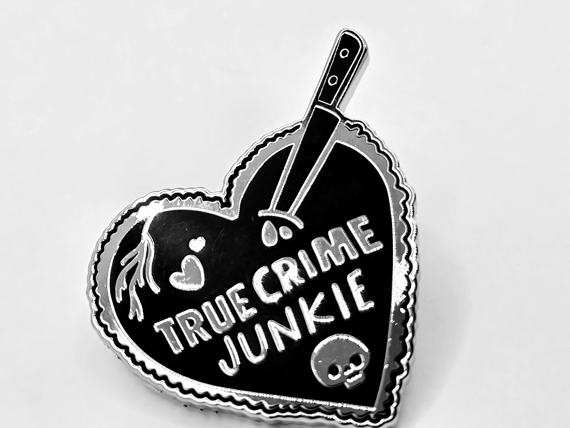 True Crime Junkie Pin